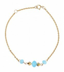 OSCAR BIJOUX - pearl bracelet - turquoise gold