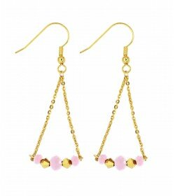 OSCAR BIJOUX - triangle earring - pink gold